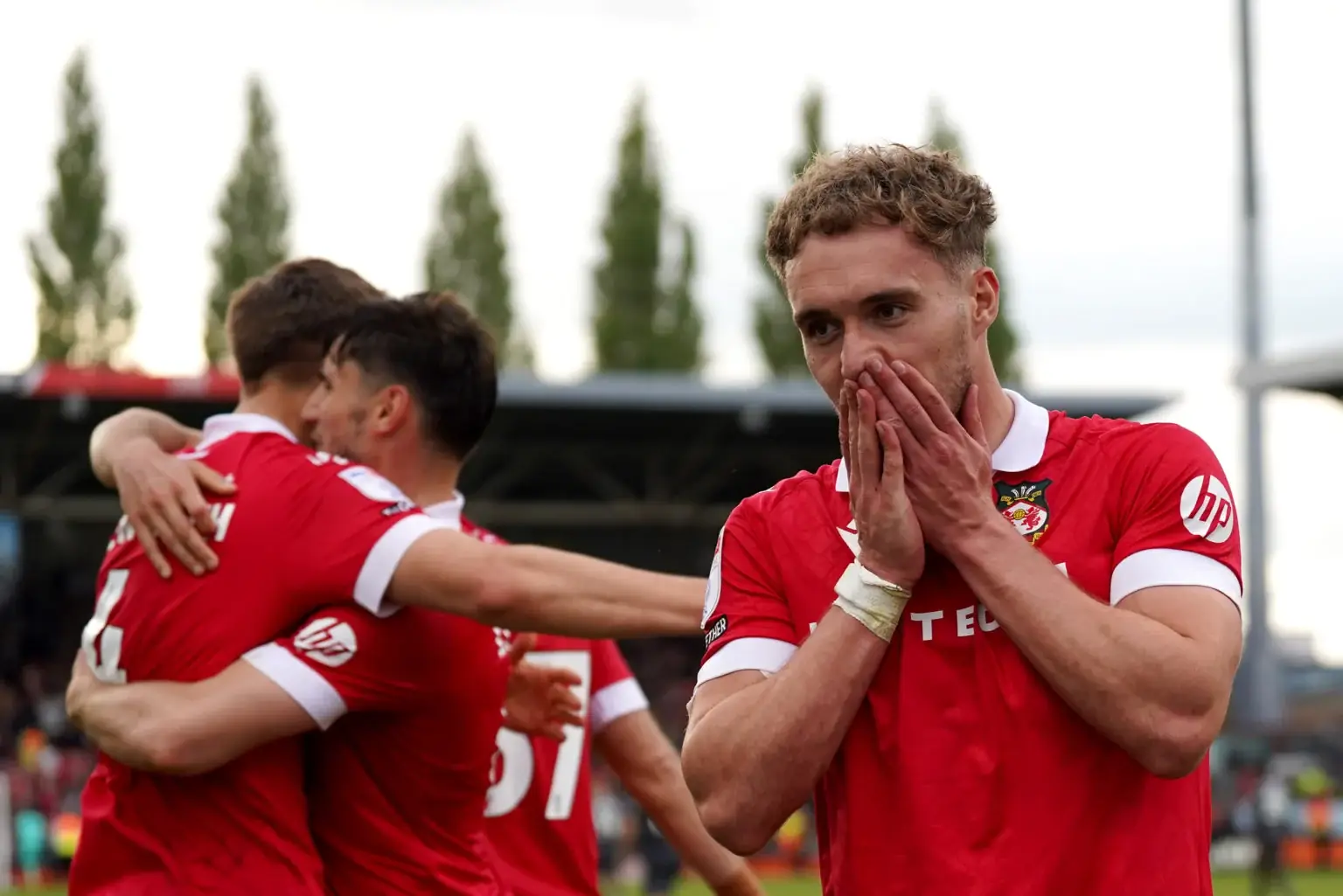 Wrexham Sam Smith goal celebration 2026