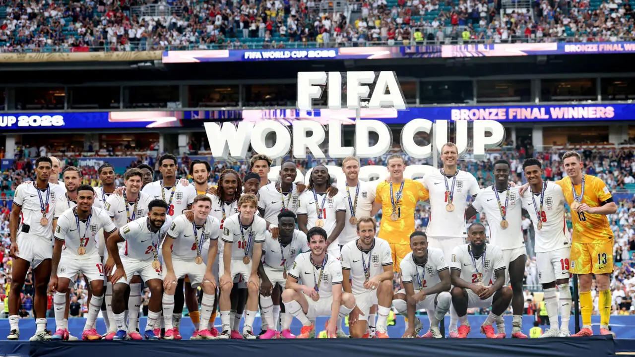 England bronze medal World Cup 2026 celebration