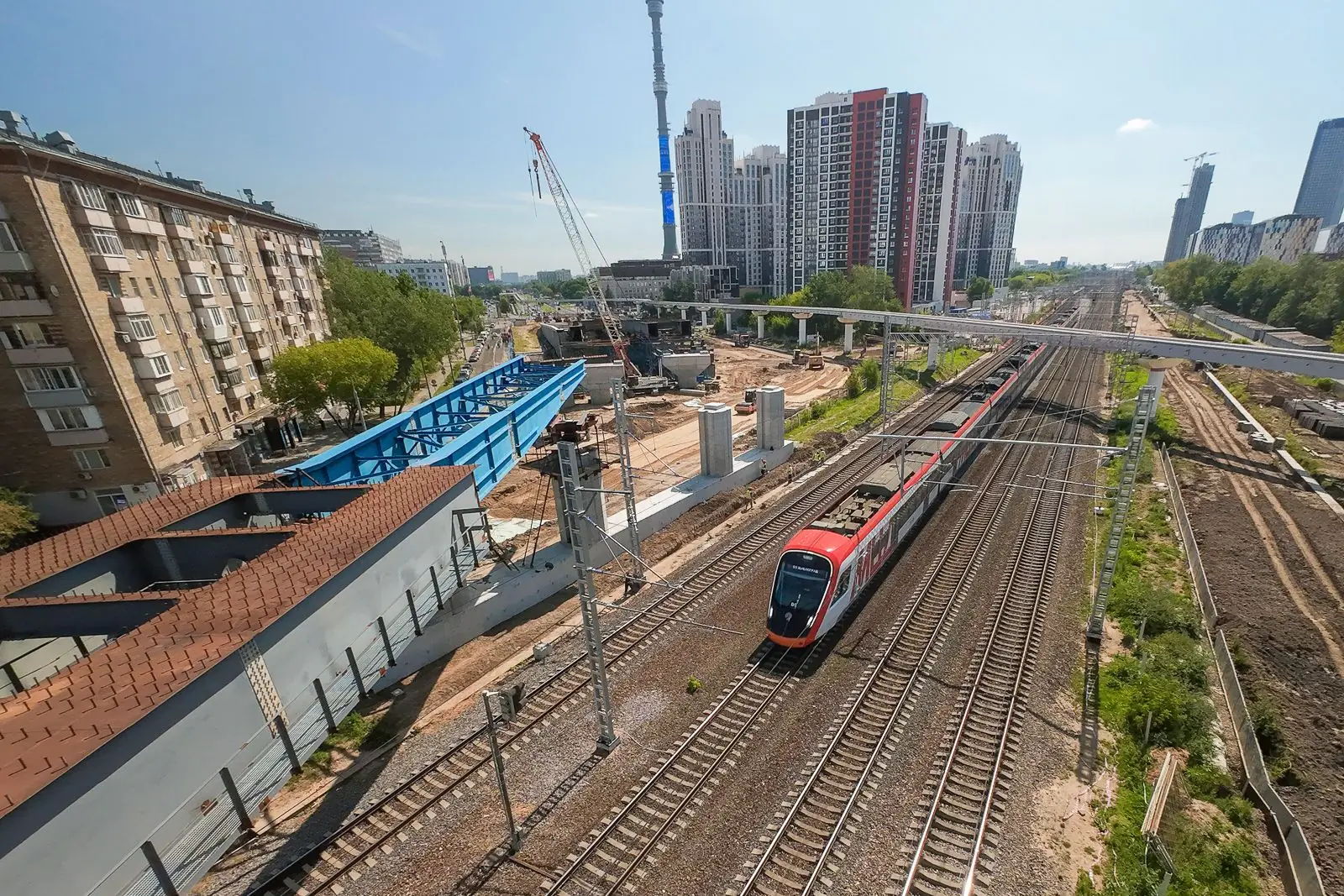 строительство путепровода МСД улица Академика Королева 2026