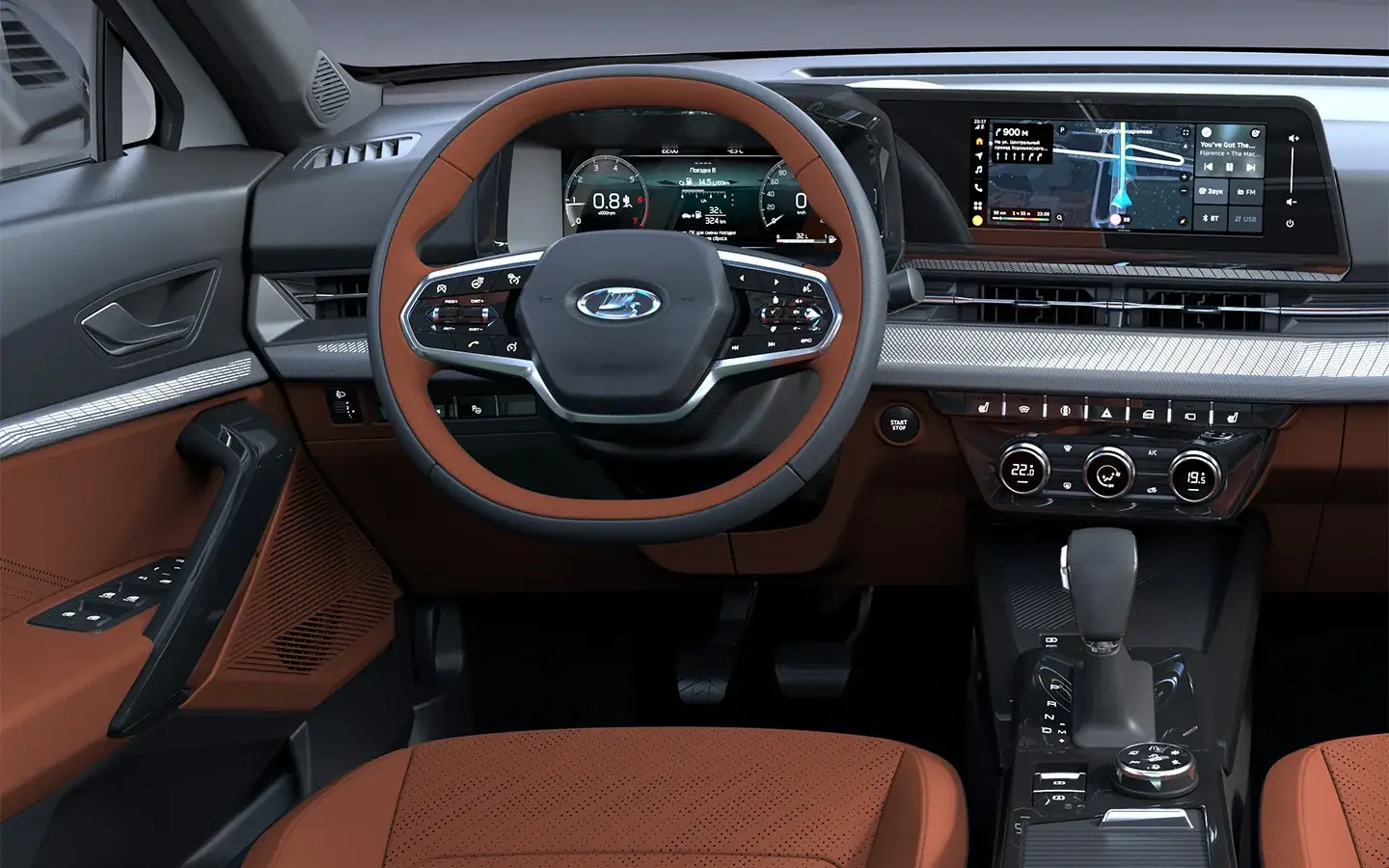 Lada Azimut interior dashboard gigachat