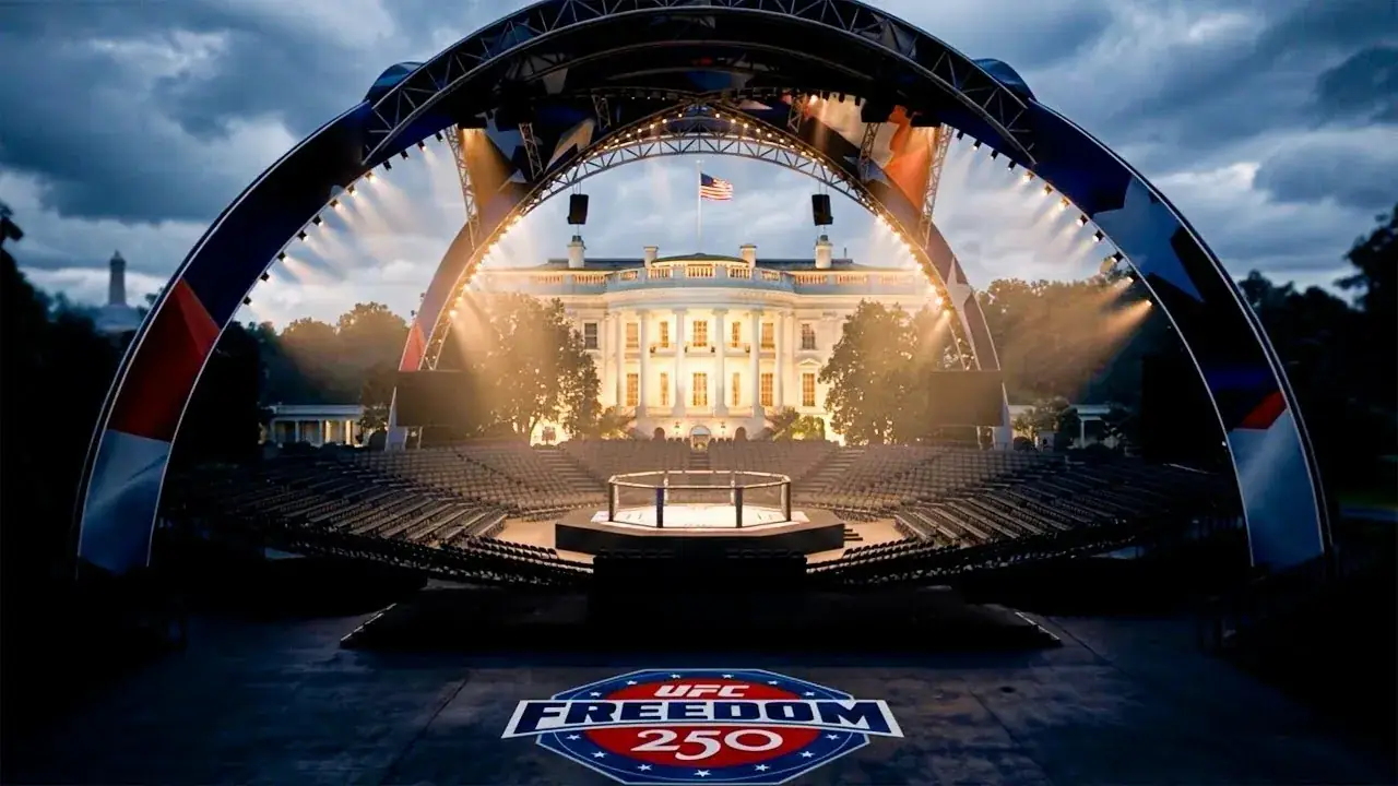 UFC Freedom 250 all finishes highlights South Lawn