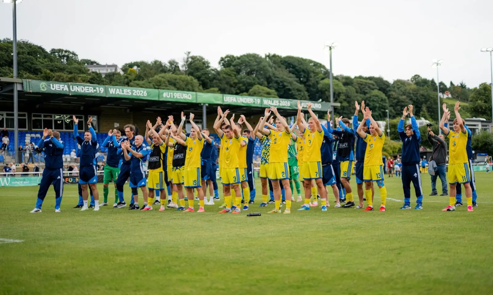 молодежная сборная Украины по футболу U-19 евро 2026 празднование