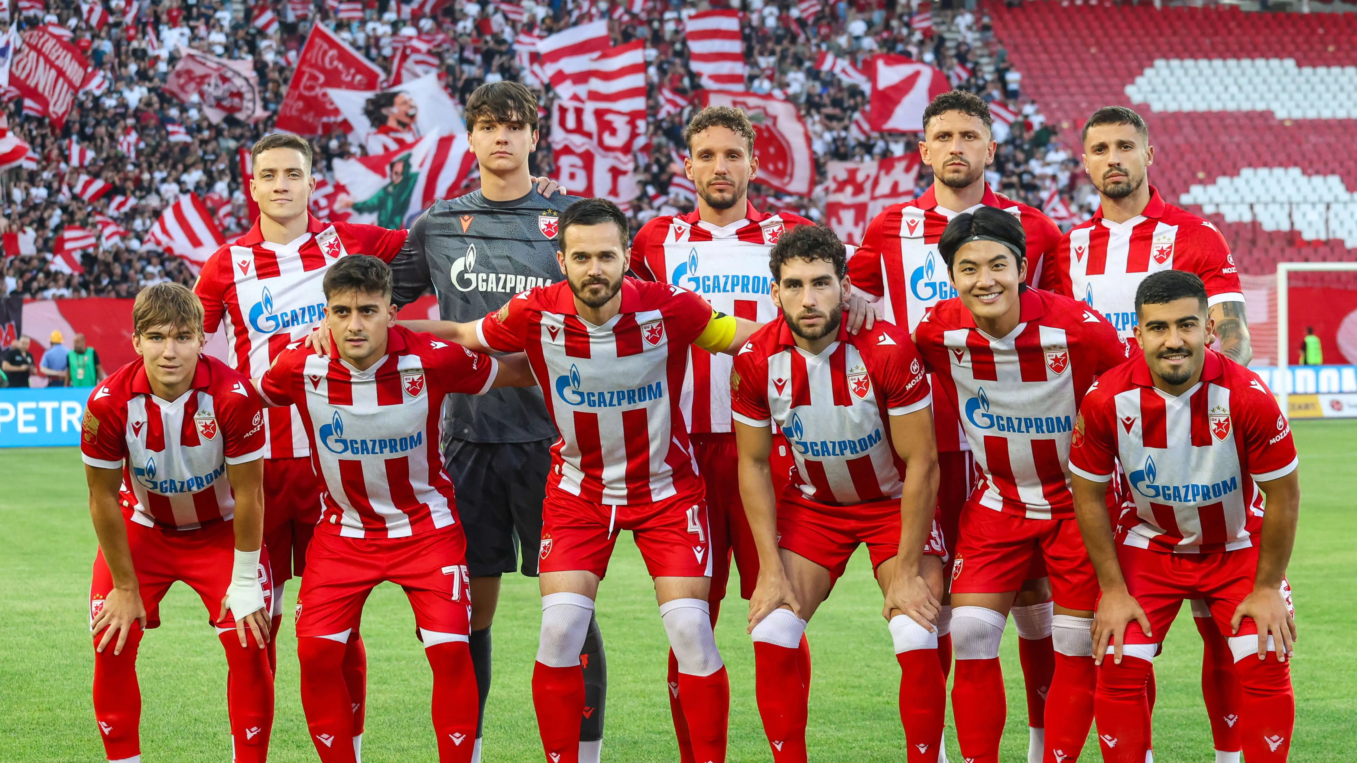 Crvena Zvezda vs Larne Champions League 2026 match action
