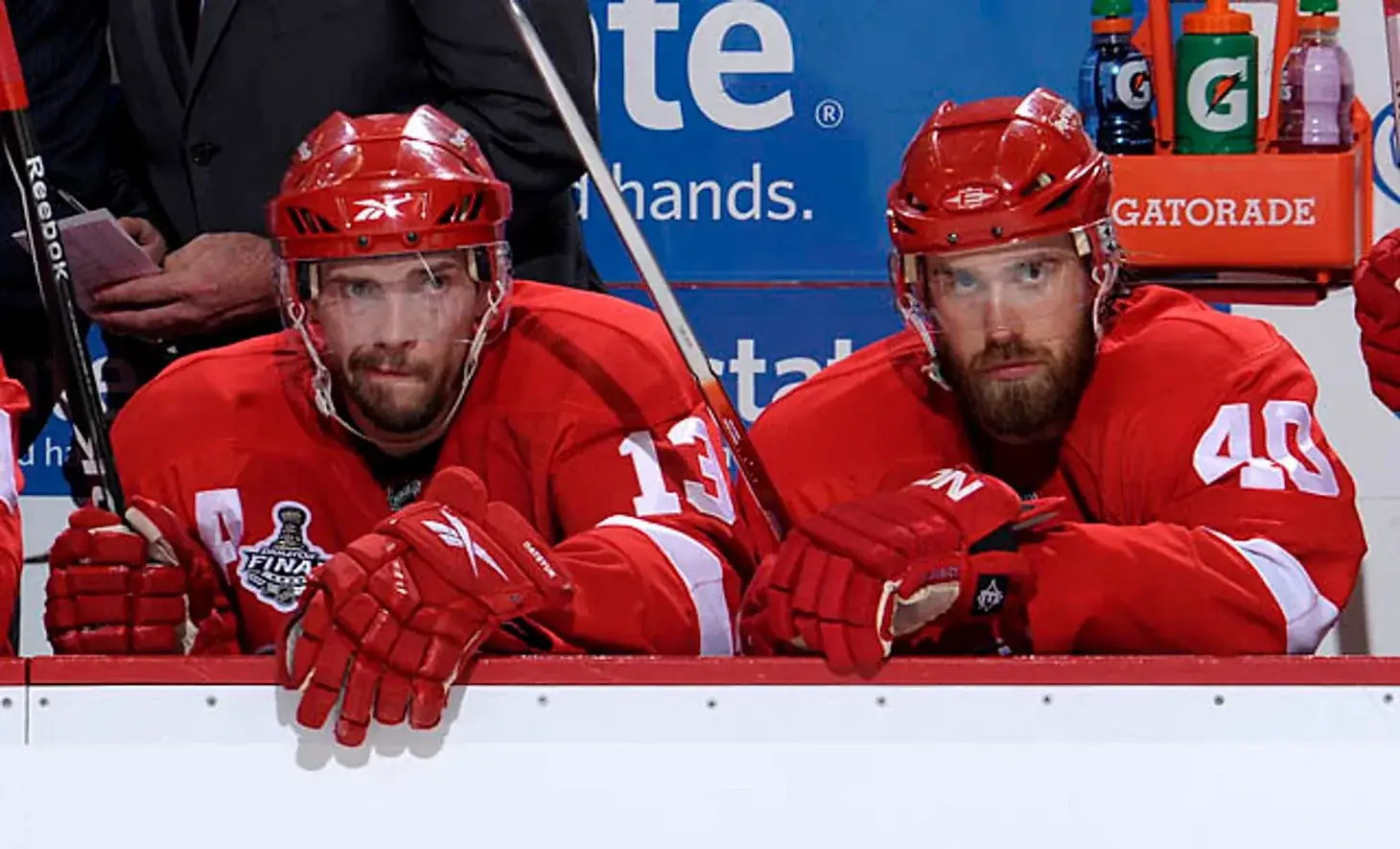 Pavel Datsyuk Henrik Zetterberg Detroit Red Wings 2008