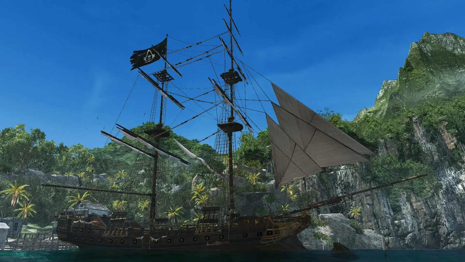 Assassin's Creed Black Flag Resynced геймплей корабль Галка море