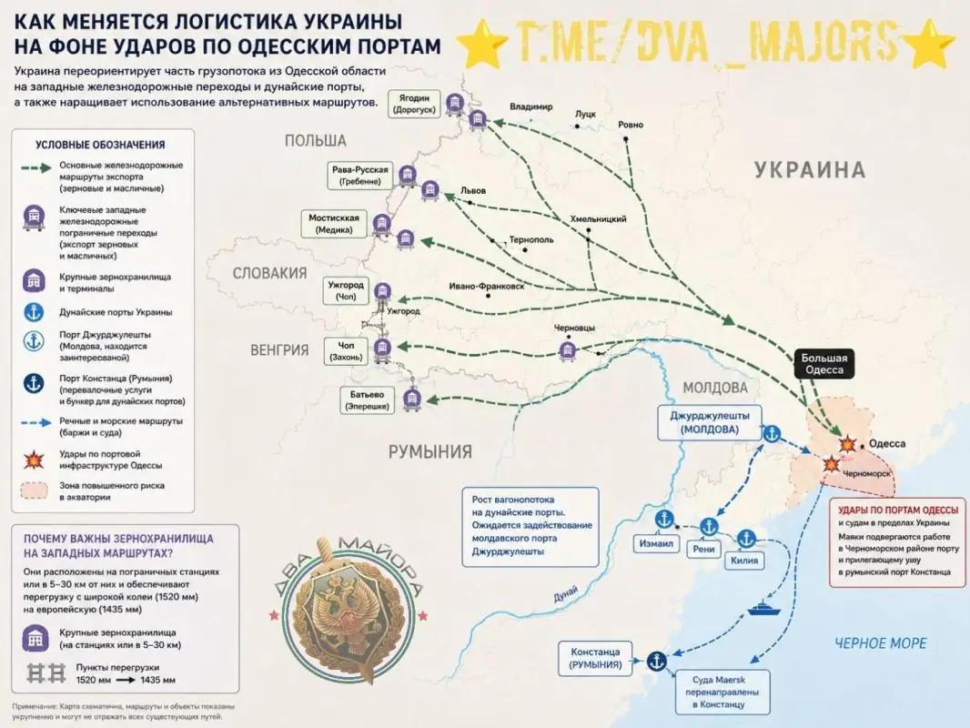 Одесский морской порт после удара июль 2026