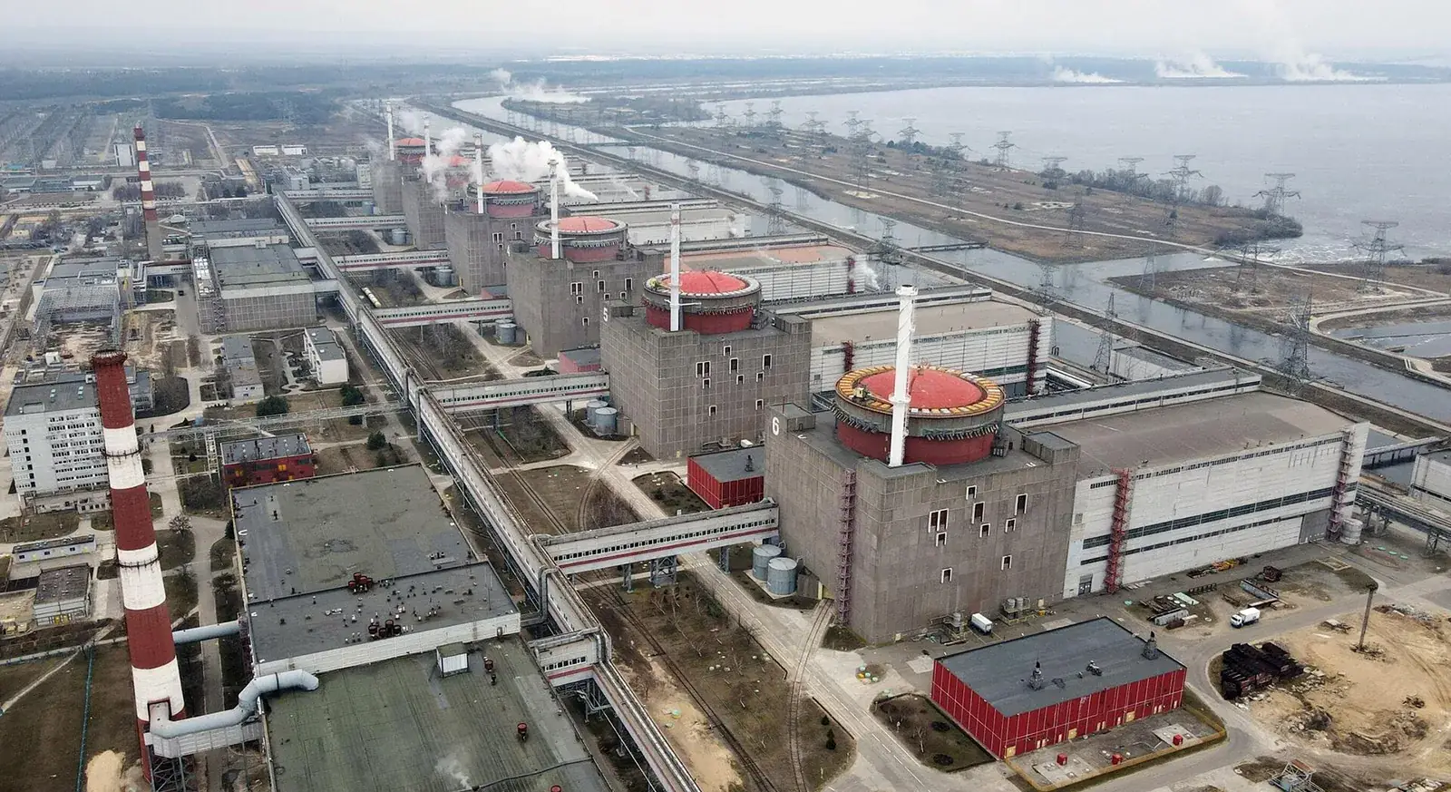 Запорожская АЭС вид с воздуха 2026
