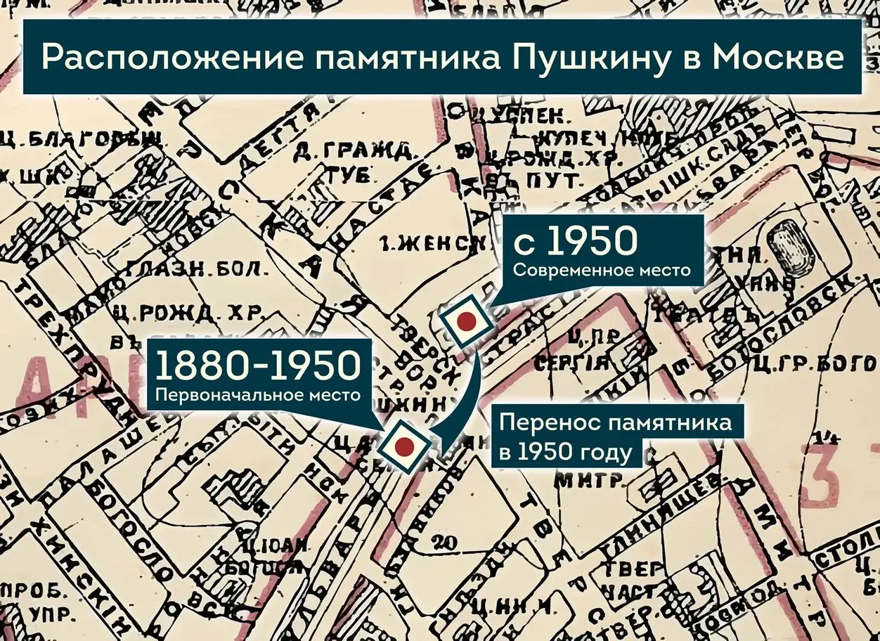 памятник пушкину москва тверской бульвар