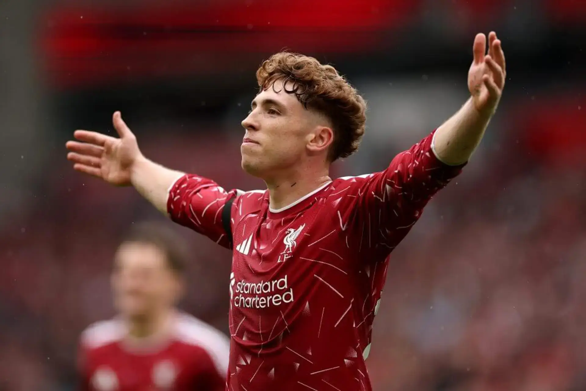 Victor Munoz Liverpool goal celebration Anfield