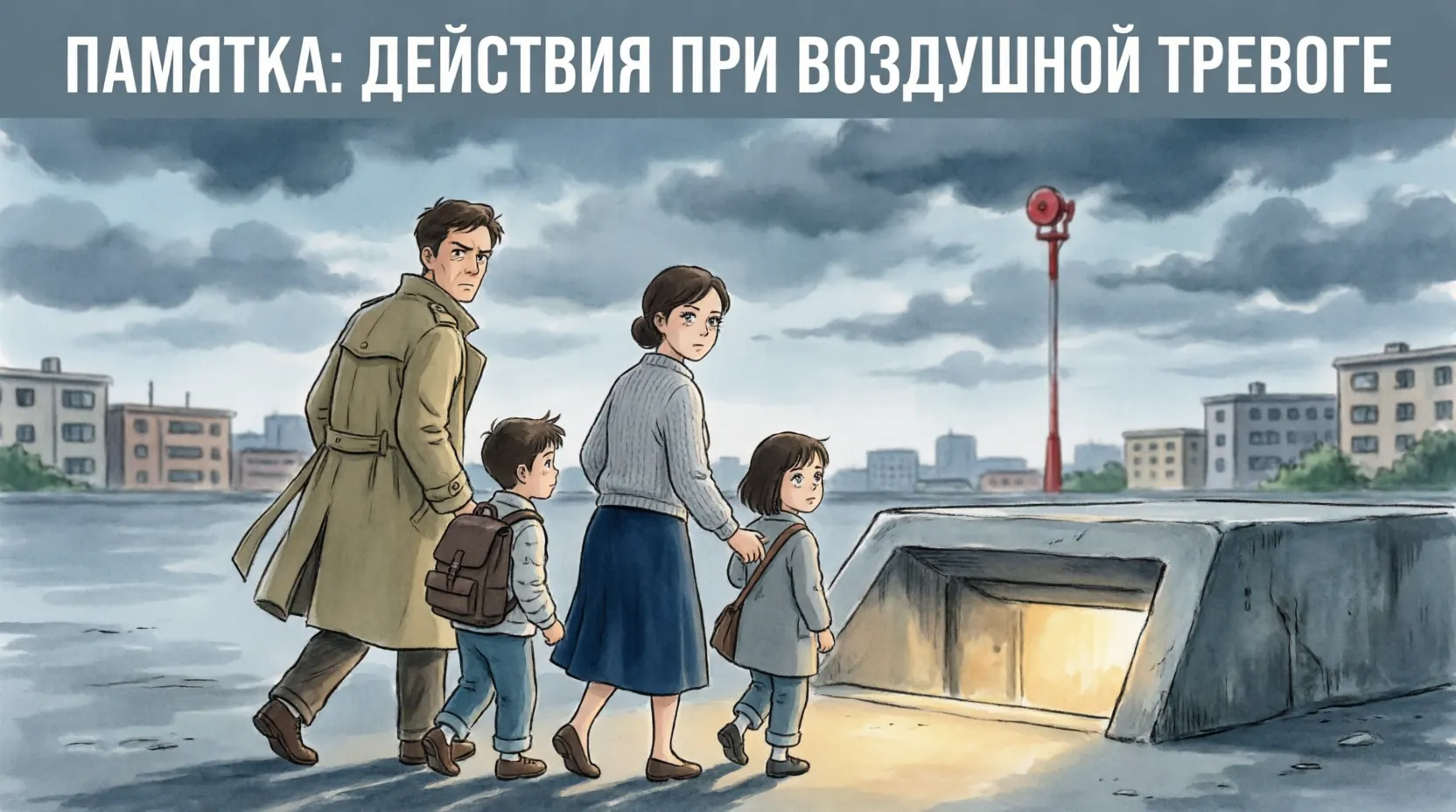памятка действиям при воздушной тревоге