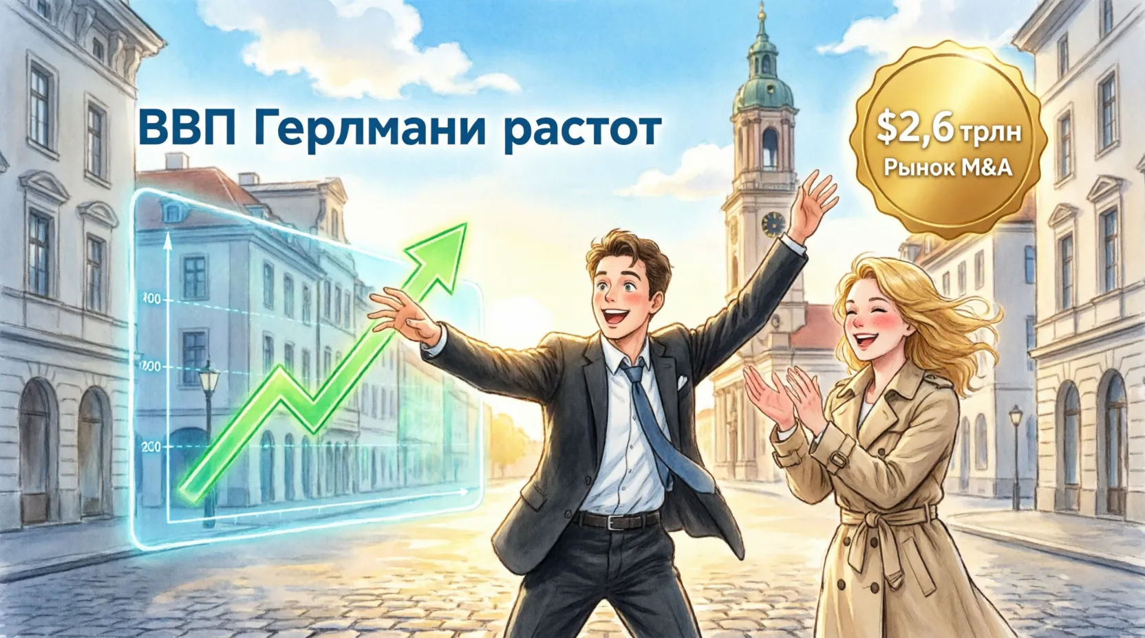 $2,6 трлн в сделках M&A и рост ВВП Германии: куда инвестору вкладывать деньги, пока золото лихорадит рынки в 2026 году.