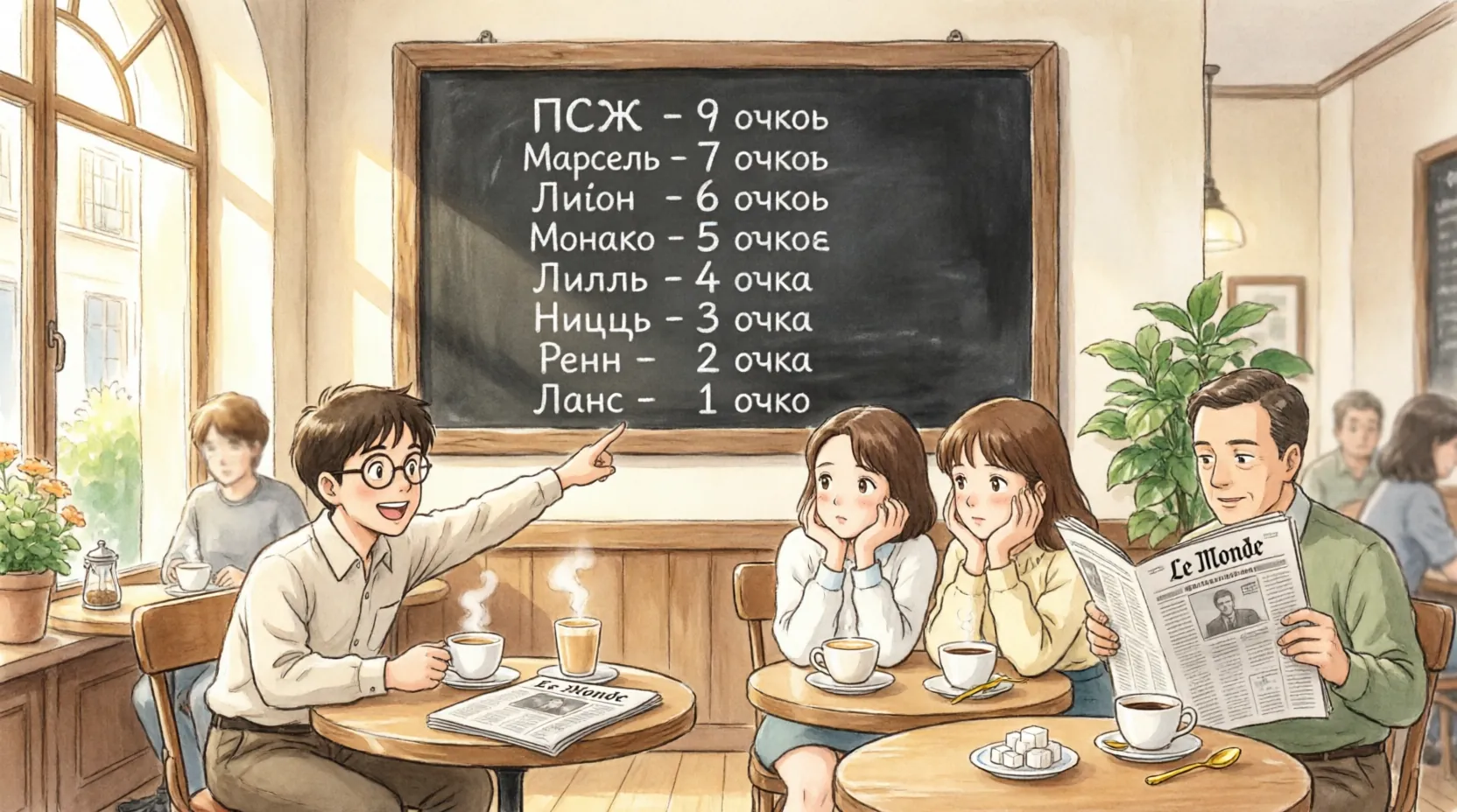 Турнирная таблица Лиги 1 после третьего тура