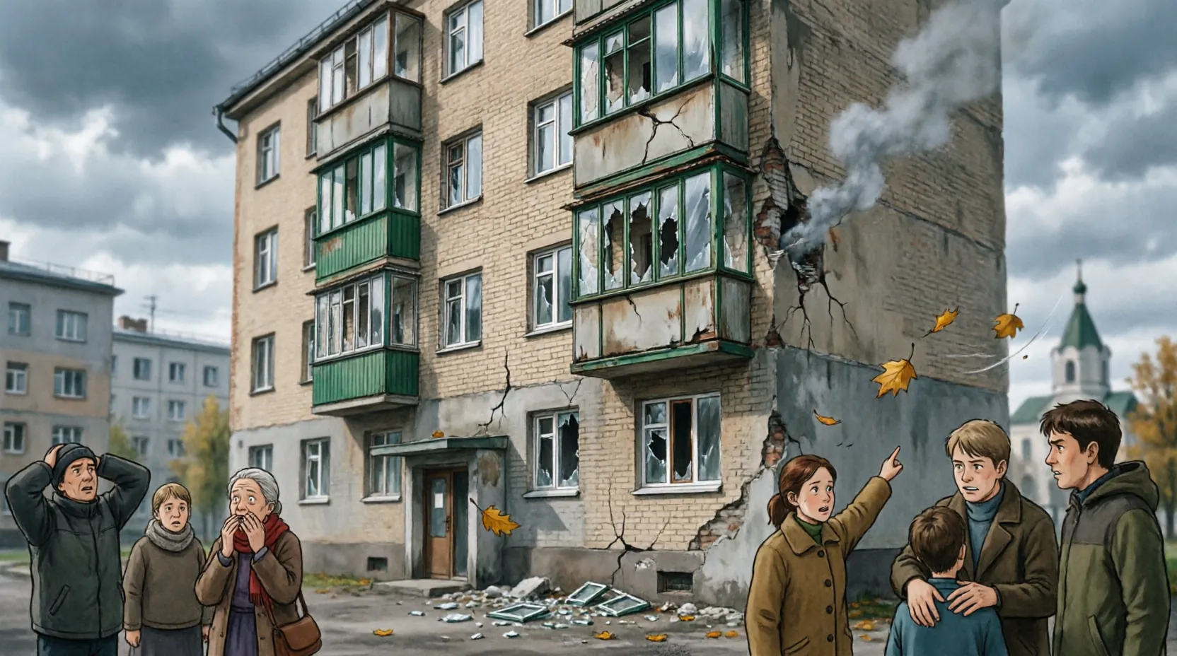 В Перми сбили 27 БПЛА: разрушен 16-этажный дом, один человек погиб, четверо ранены