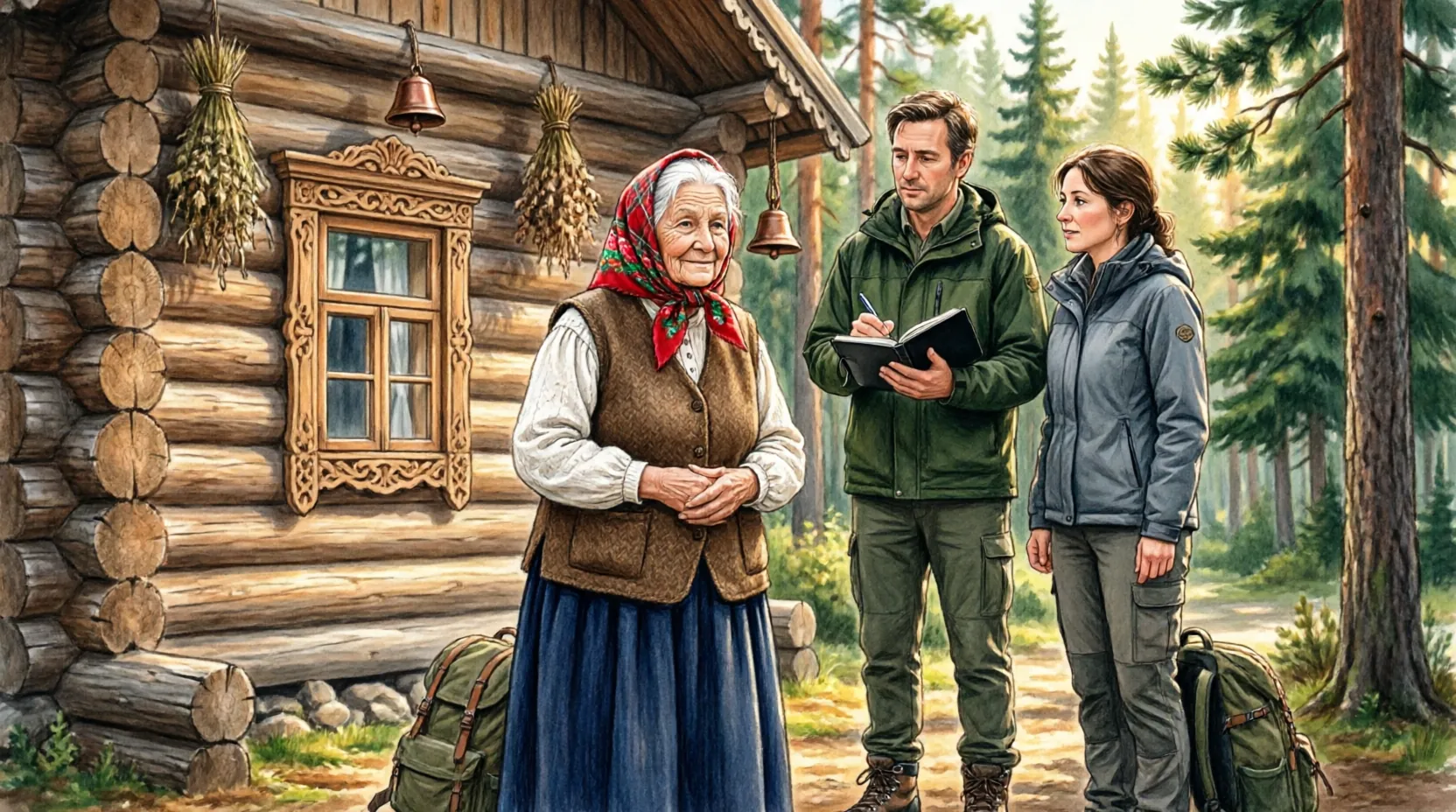 81-летняя Агафья Лыкова отпугивает медведей «треуголками»