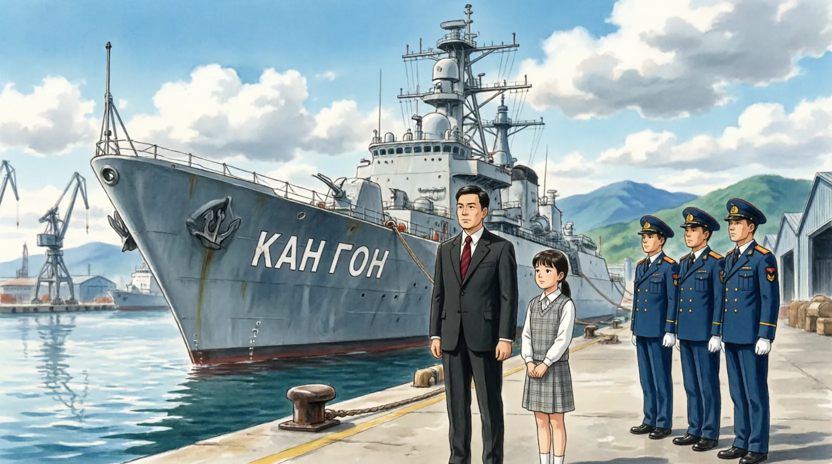 ядерный эсминец «Кан Гон» ВМС КНДР
