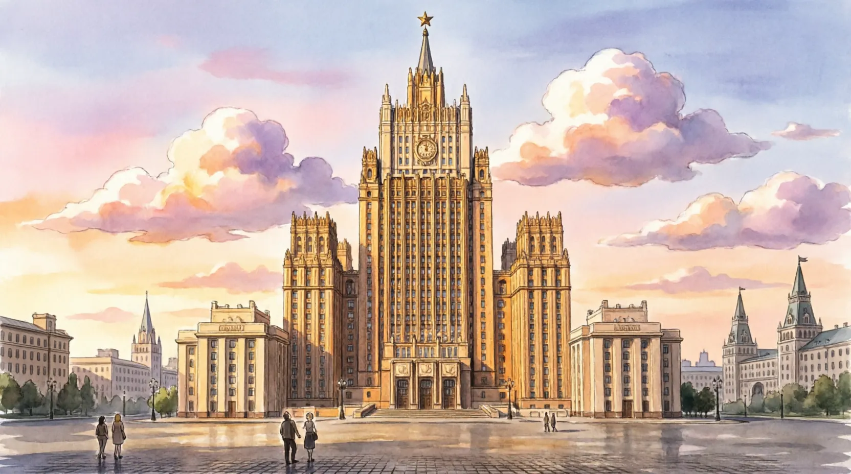 здание МИД России на Смоленской площади в Москве