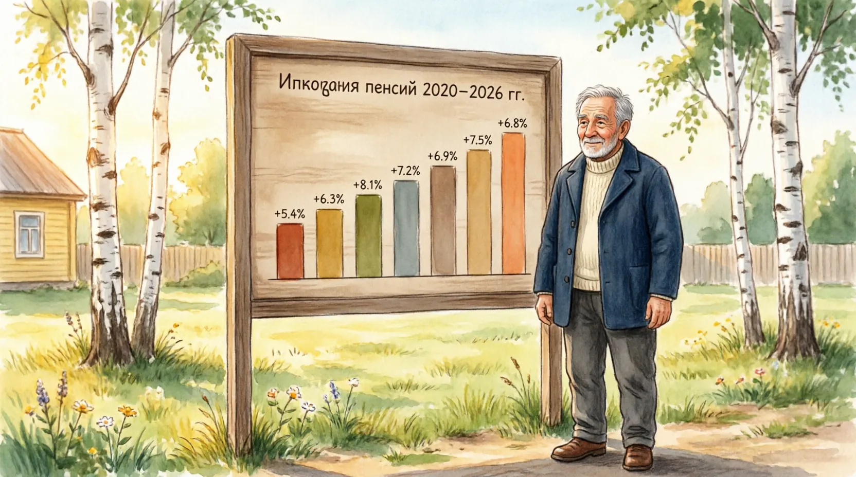 график индексации военных пенсий в России с 2020 по 2026 год