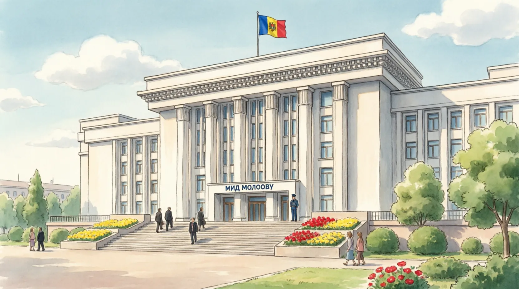 здание МИД Молдовы в Кишиневе
