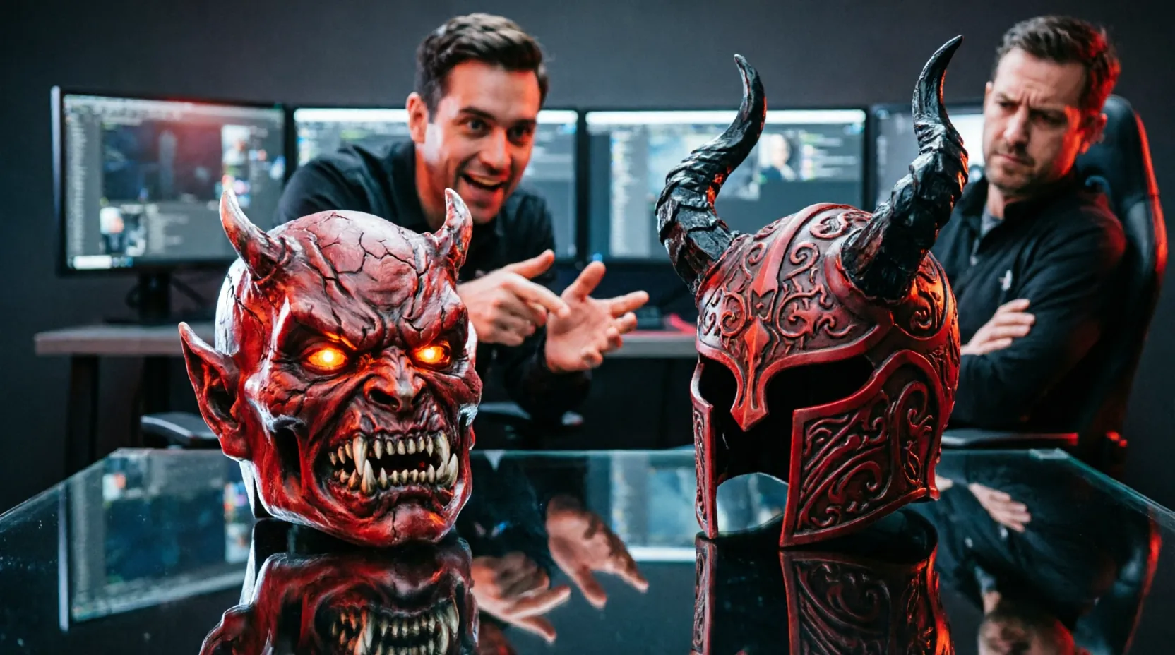 сравнение характеристик предметов Satanic и Mask of Madness до и после патча