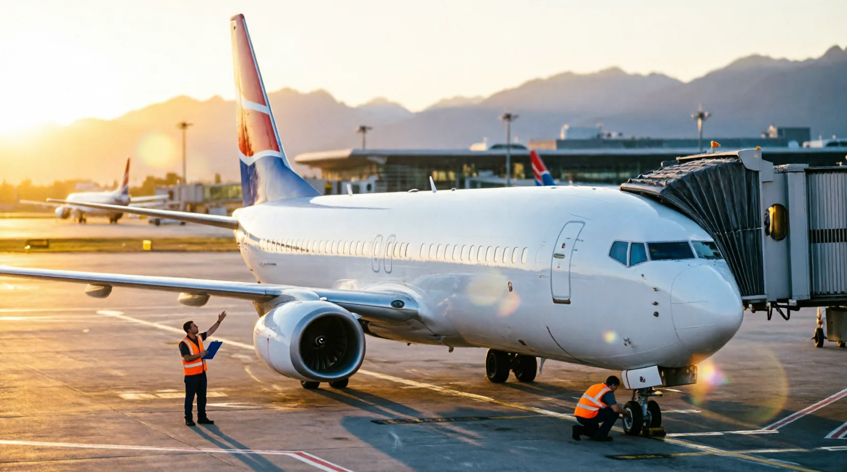 Boeing 737-800 Nordwind Airlines перед вылетом в Самарканд