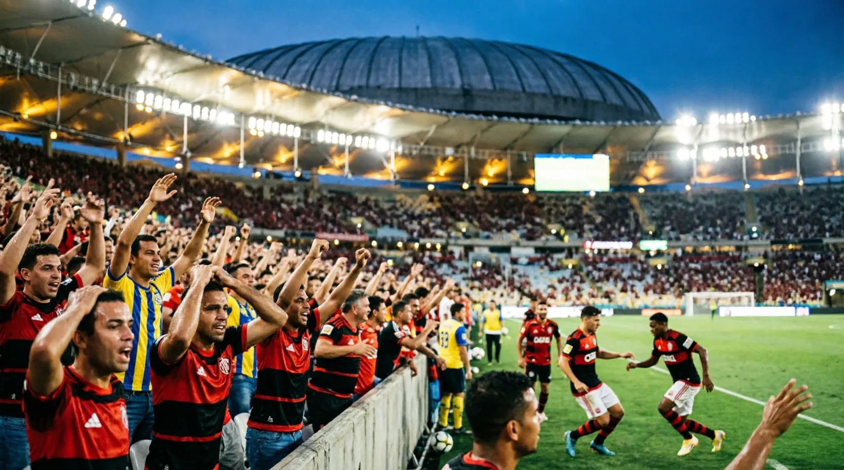 Вдесятером, но в полуфинале: спасительный гол Де Арраскаеты вывел Flamengo в топ-4 Кубка Либертадорес.